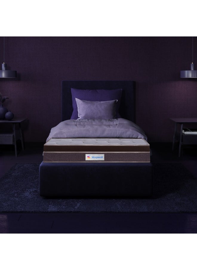 Sleepwell Sleepwell Nexa Classic | Resitec Foam | Twin Bed Size | Medium Firm | Neem Fresche Technology | Anti Sag Mattress (200L x 120W x 25H cm), Thickness 25 cm  - Image 1