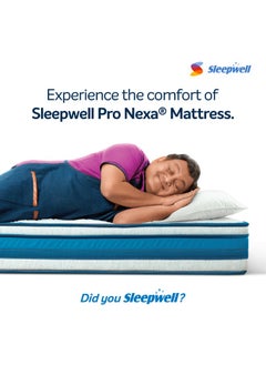 Sleepwell Sleepwell Nexa Classic | Resitec Foam | Twin Bed Size | Medium Firm | Neem Fresche Technology | Anti Sag Mattress (200L x 120W x 25H cm), Thickness 25 cm  - Image 5