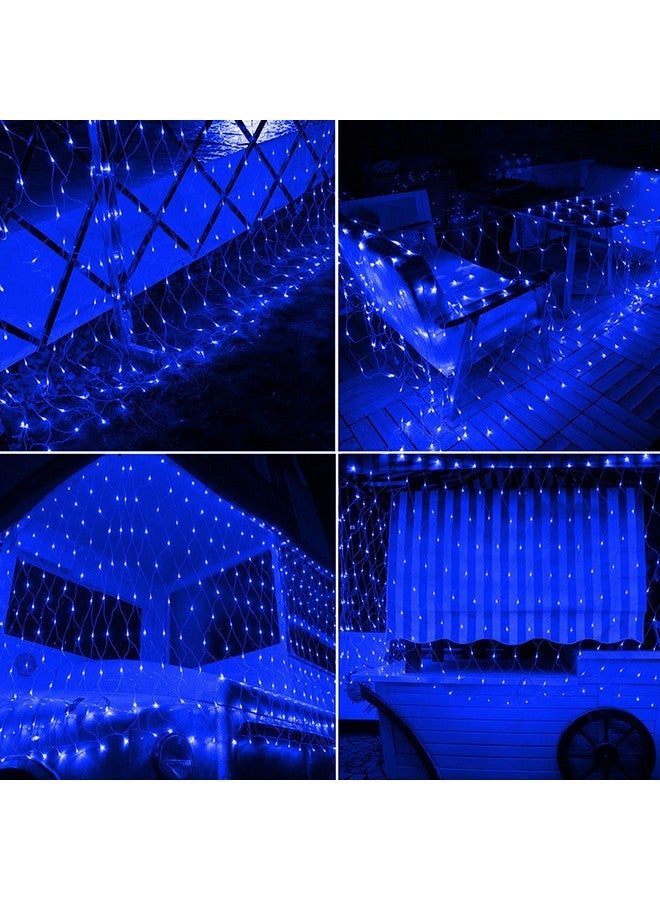 MIRADH Led Net Mesh String Lights - Diwali Lights for Decoration for Home Diwali Lights for Home Decoration led Lights Christmas Decoration Items for Home 6.6ft x 6.6ft 144 LEDs (Still Mode Blue) - Image 2