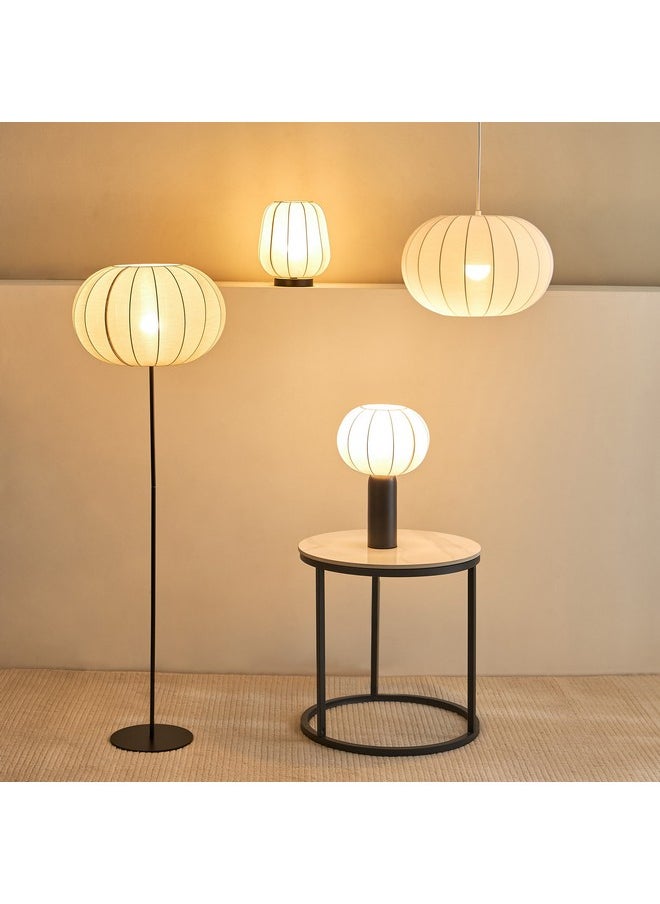 Home Box - Collett E27 Metal Table Lamp with Fabric Shade 22 x 22 x 25 cm - Image 1