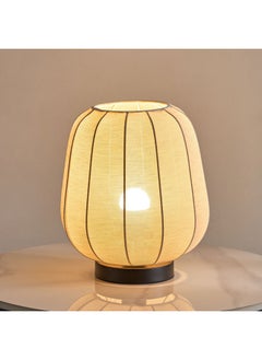 Home Box مصباح طاولة معدني كولييه E27 مع ظلال قماشية 22 × 22 × 25 سم  - Image 2