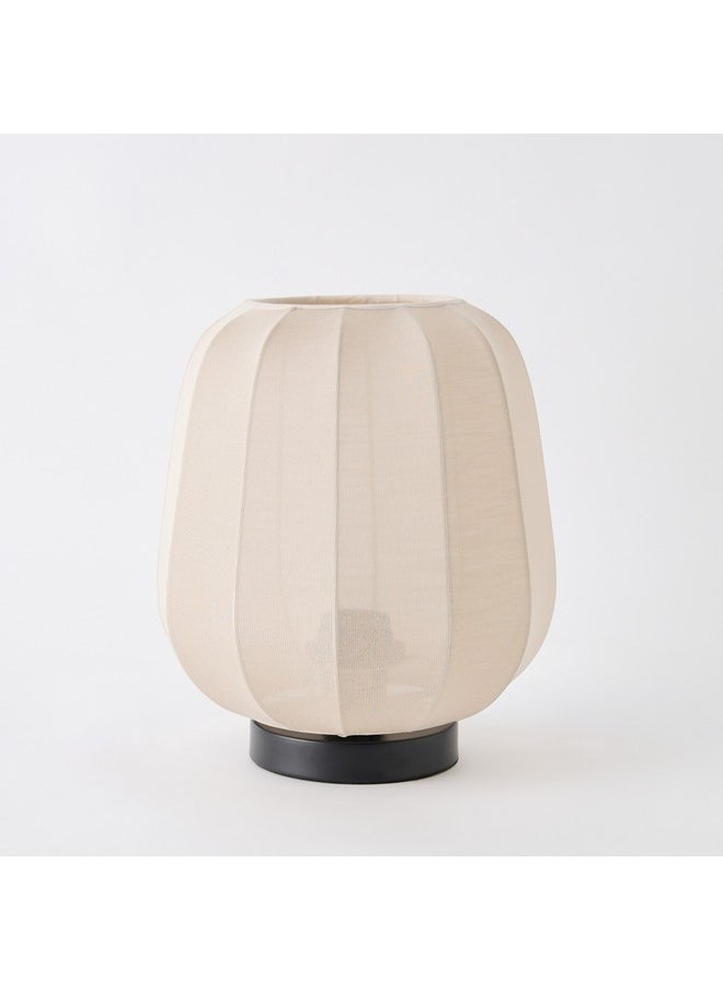 Home Box - Collett E27 Metal Table Lamp with Fabric Shade 22 x 22 x 25 cm - Image 1
