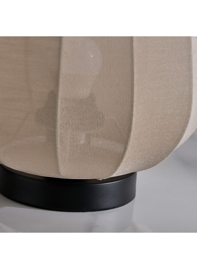 Home Box - Collett E27 Metal Table Lamp with Fabric Shade 22 x 22 x 25 cm - Image 1