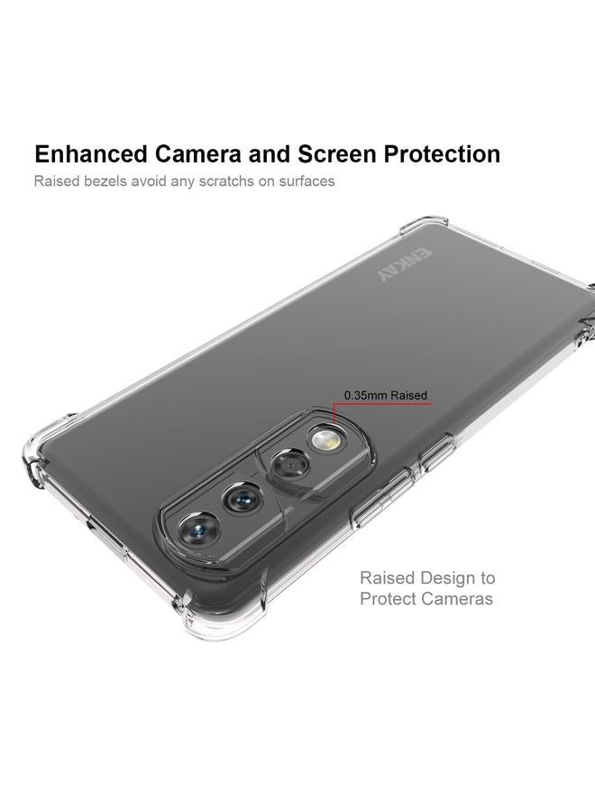 ENKAY Case For Honor 90 Pro Hat-Prince Transparent TPU Shockproof Phone Case - Image 3