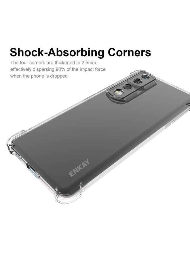 ENKAY Case For Honor 90 Pro Hat-Prince Transparent TPU Shockproof Phone Case - Image 2