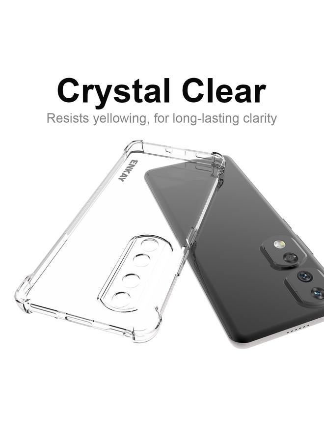 ENKAY Case For Honor 90 Pro Hat-Prince Transparent TPU Shockproof Phone Case - Image 5