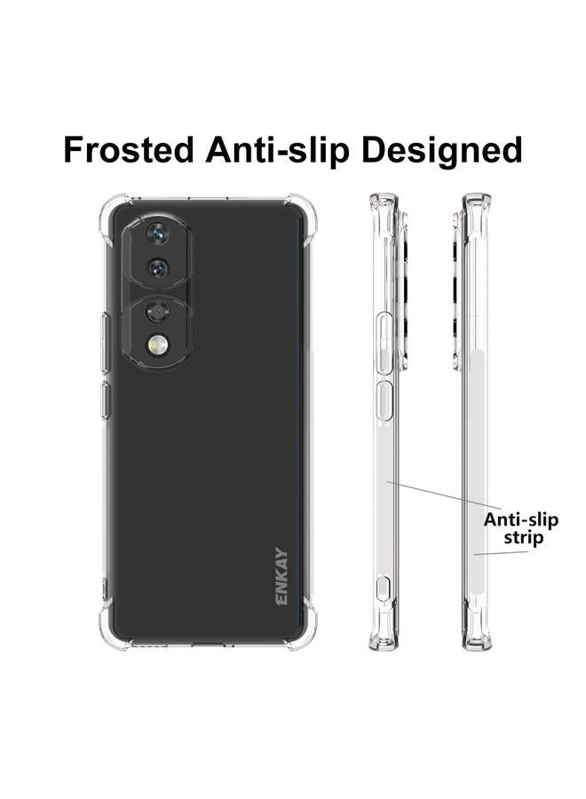 ENKAY Case For Honor 90 Pro Hat-Prince Transparent TPU Shockproof Phone Case - Image 4