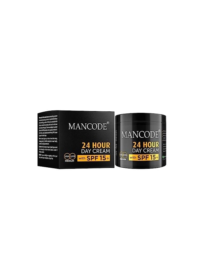 MANCODE Mancode 24 Hours Day Cream for Men SPF 15+ Sun Tan Protection - Image 3
