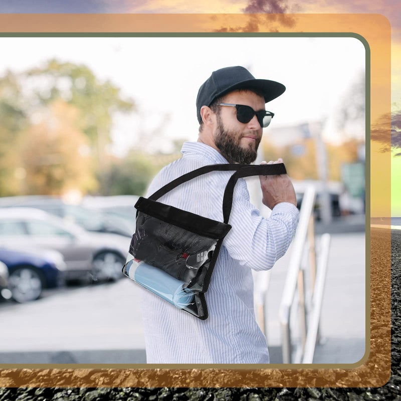 Frienda 4 Pieces License Plate Holder with Hanging Strap Test Drive License Plate Tag Bag Dealer Black Plate Frame Cover Car Plate Bracket Holder for Car SUV Truck - Image 5