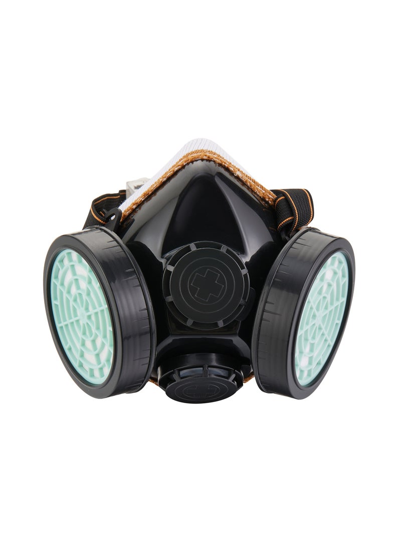 BMB tools Double Filter Gas Mask -Small- Reusable Half-Face Respirator Anti-Dust Comfortable Fit with Adjustable Strap for Chemical Protection and Workplace Safety Ideal for Construction DIY Projects - Image 1