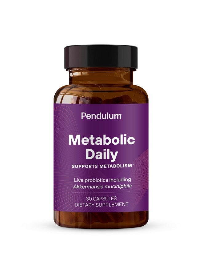 Pendulum Pendulum Metabolic Daily - Multi-Strain Probiotic with Akkermansia Muciniphila to Support Metabolism and Sustain Energy Levels - for Women and Men - 30 Capsules (1 Pack) - Image 1