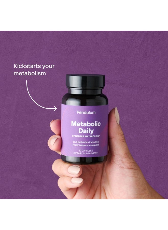 Pendulum Pendulum Metabolic Daily - Multi-Strain Probiotic with Akkermansia Muciniphila to Support Metabolism and Sustain Energy Levels - for Women and Men - 30 Capsules (1 Pack) - Image 4