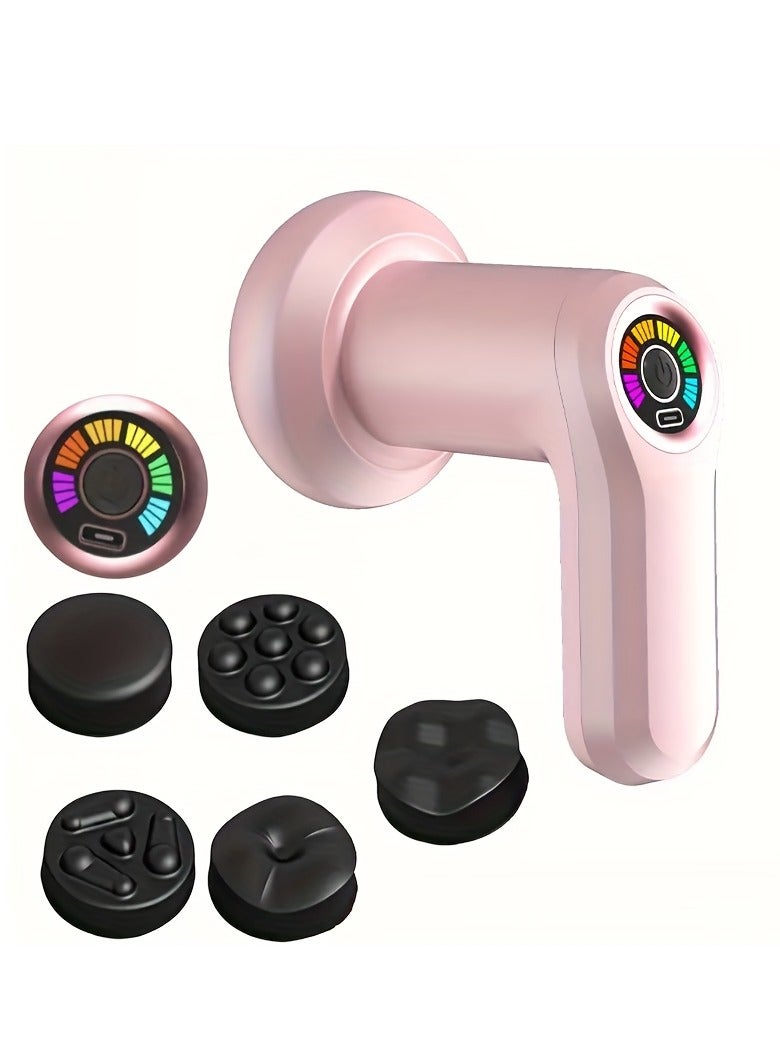 Portable Electric Massage Gun - For Muscle Pain Relief and Relaxation | Equipped with 5 Different Heads and Color LED Speed ​​Display - Image 3