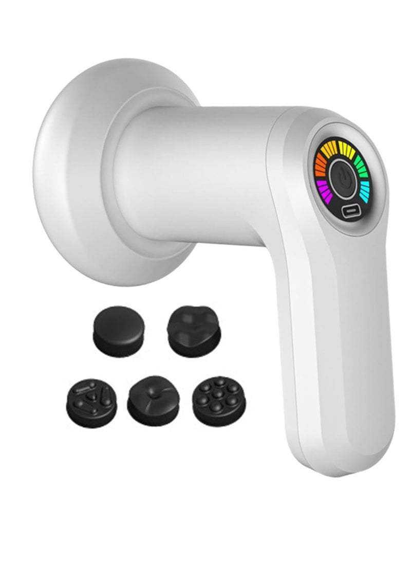 Portable Electric Massage Gun - For Muscle Pain Relief and Relaxation | Equipped with 5 Different Heads and Color LED Speed ​​Display - Image 4