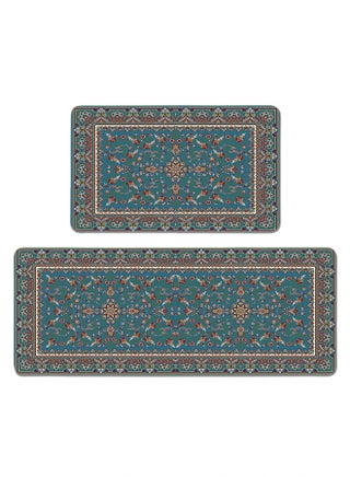 2 PCS Kitchen Floor Mats Rugs Set, Cushion Floor Carpet, Waterproof, Oil Resistant and Anti-Fatigue PU Standing Mat for Kitchen, Floor, Office, Sink, Laundry 45*75CM+45*120CM - pzsku/Z4BF2EF40BA267EBBEA5AZ/45/_/1729135930/40e985f3-e9c8-4f2a-b84e-dc7da6960da5