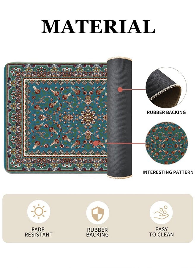 2 PCS Kitchen Floor Mats Rugs Set, Cushion Floor Carpet, Waterproof, Oil Resistant and Anti-Fatigue PU Standing Mat for Kitchen, Floor, Office, Sink, Laundry 45*75CM+45*120CM