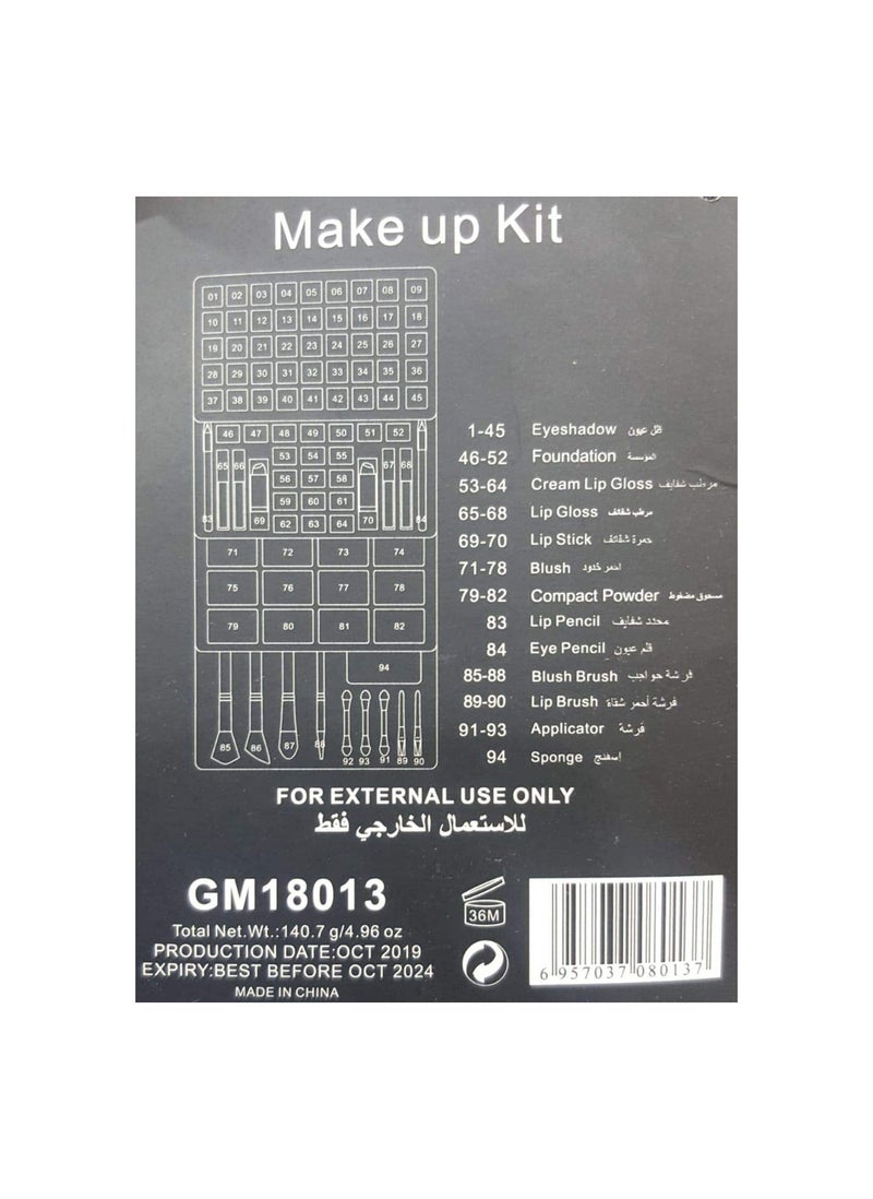 MISS YOUNG Professional Face Make-Up Gift Kit Multicolor - Image 2