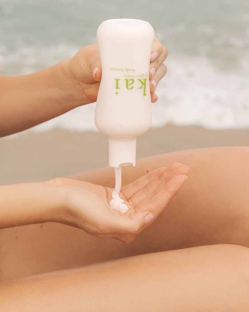 kai body lotion - shea butter, extracts of cucumber, comfrey and ivy, scented with the fresh, clean signature fragrance & rose absolute, vegan, cruelty free, made in the usa. 8 Fl Oz. - Image 4