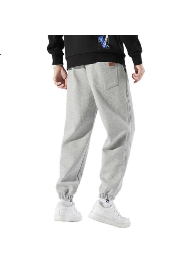 Vancamel Casual Pants For Men, Loose-Fitting Joggers, Youth Nine-Tenths Length Sports Trousers, Versatile Sweatpants, Light Gray, 2Xl - Image 3