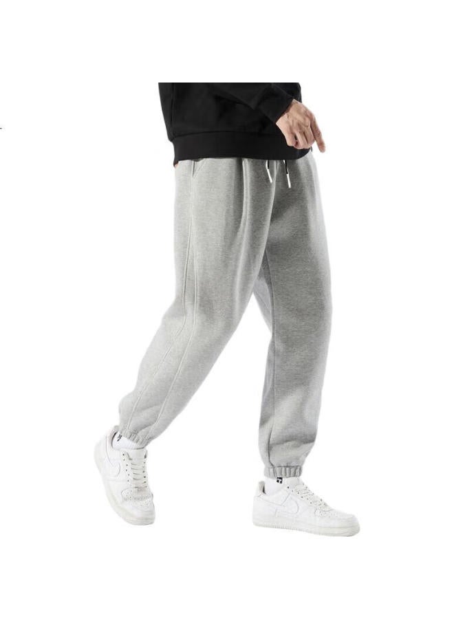 Vancamel Casual Pants For Men, Loose-Fitting Joggers, Youth Nine-Tenths Length Sports Trousers, Versatile Sweatpants, Light Gray, 2Xl - Image 1