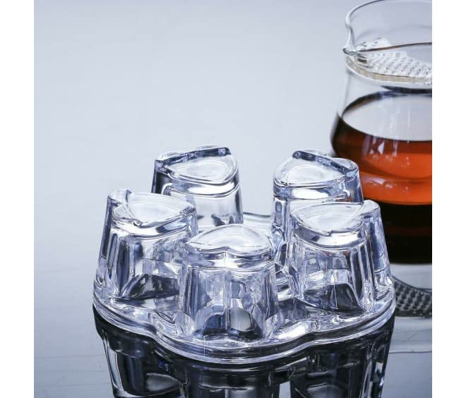 ARUZEN ARUZEN Tea Universal Solid Crystal Glass Teapot Warmer | Tea Warmer - Candle Never Flames Out  - Image 5