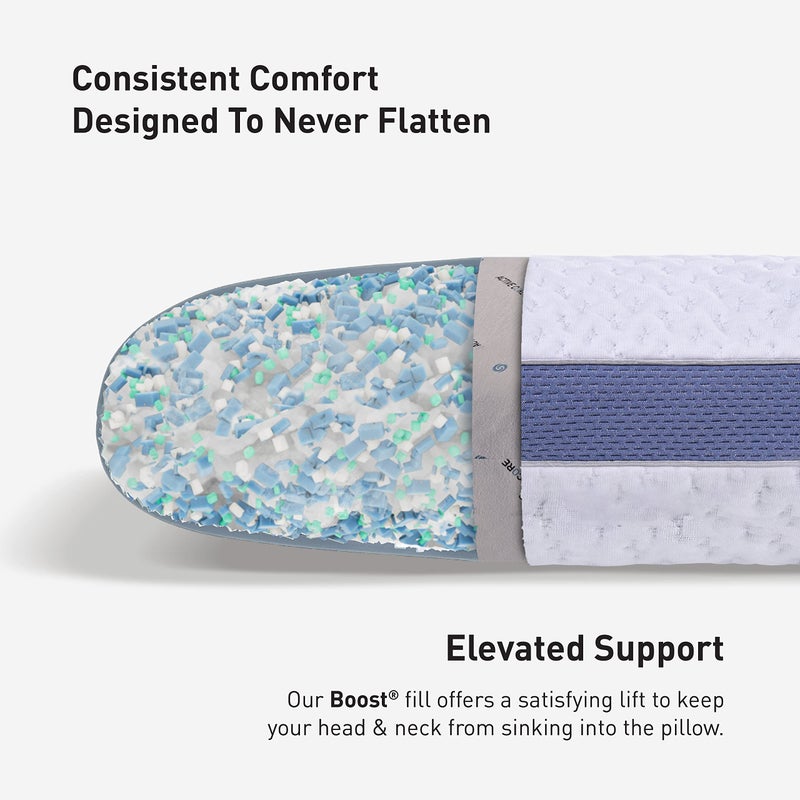 Bedgear Balance Performance Pillow â€“ 2.0 - Moisture Wicking Bed Pillow for All Sleep Positions - Medium Firmness Bed Pillow - Washable Removable Cover â€“ 20" W x 26" L x 5.75" H - Image 5