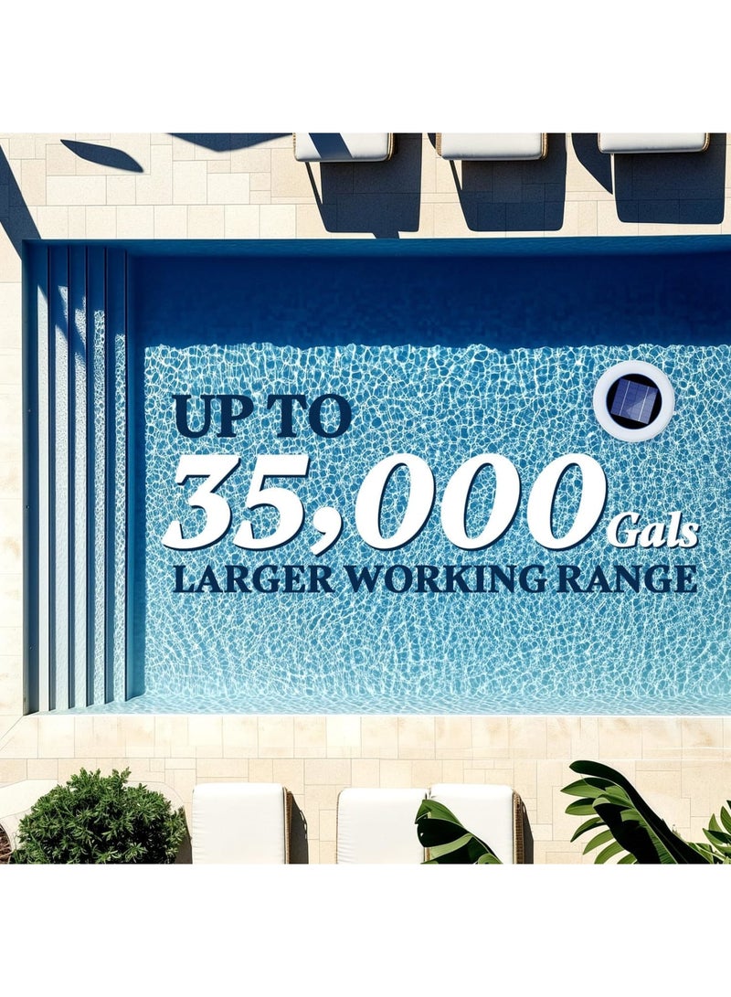 Barakah Solar Pool Cleaner with Floating Water Purifier, Solar Powered Cleaner for Fresh and Salt Water Pools & Spas, Includes 1 Copper Replacement Rods, Efficiently Cleans Up to 35,000 Gallons - Image 2