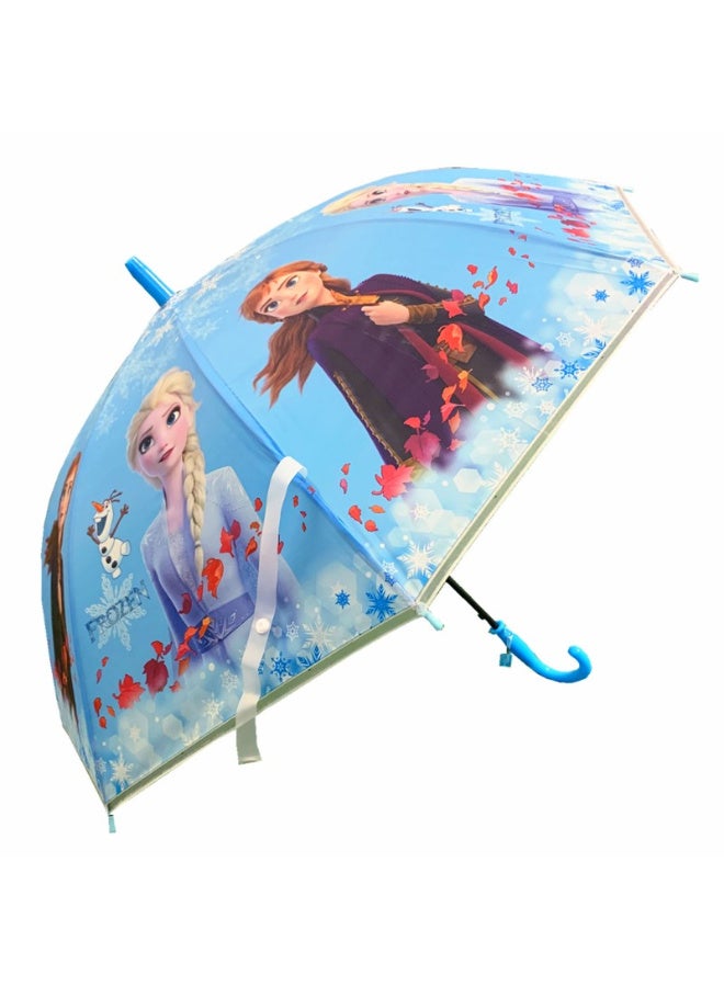 فروزين دينروير مظلة للأطفال، تصميم ملون بشخصيات كرتونية، شكل بناتي - Image 1