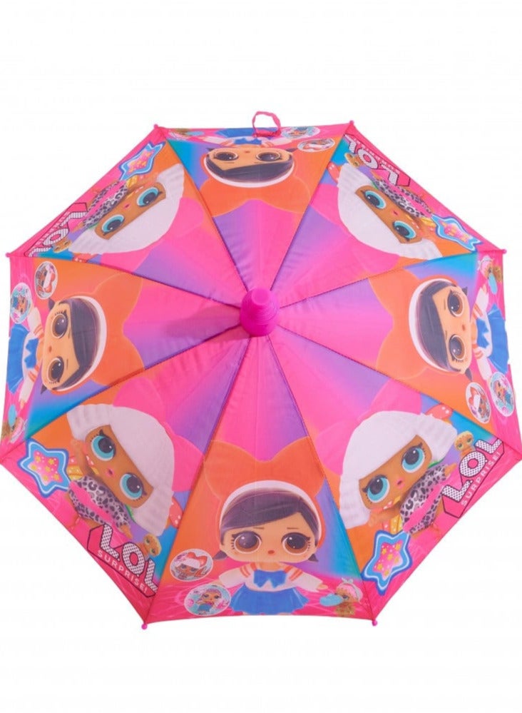 فروزين دينروير مظلة للأطفال، تصميم ملون بشخصيات كرتونية، شكل بناتي - Image 3