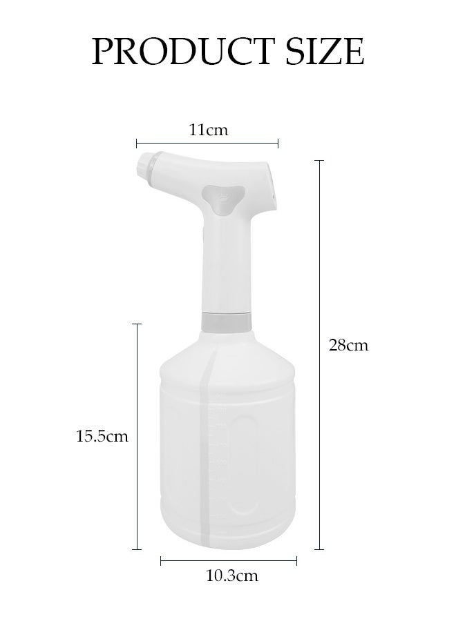 DUNISO Electric Spray，Hand Held Spray，Home Watering Artifact，Rechargeable Gardening Automatic Sprayer，1L Large Capacity，White  - Image 2