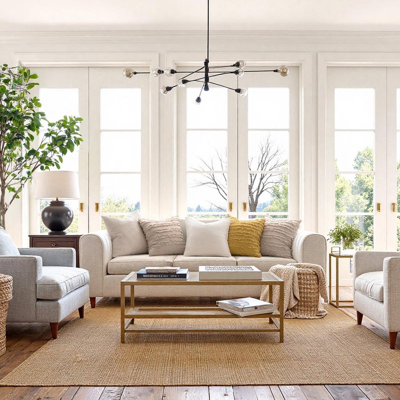 MIULEE Set of 2 Decorative Boho Throw Pillow Covers Linen Striped Jacquard Pattern Cushion Covers for Sofa Couch Living Room Bedroom 16x16 Inch Beige - Image 3