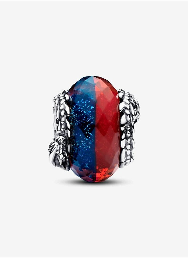 Chomel - Game of Thrones Ice & Fire Dragons Dual Murano Glass Charm for Pandora Moments Women's Bracelet 792966C00 - Image 1