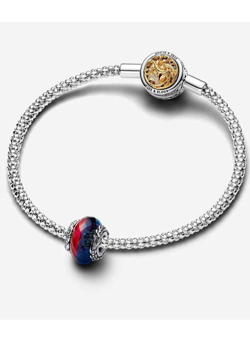 Chomel - Game of Thrones Ice & Fire Dragons Dual Murano Glass Charm for Pandora Moments Women's Bracelet 792966C00 - Image 1