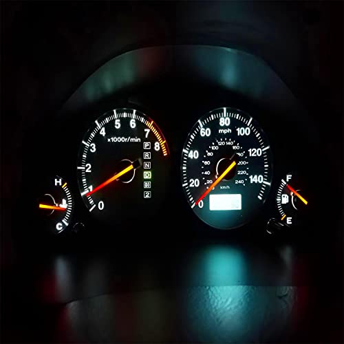 AUXLIGHT White T5 37 74 2721 PC74 PC37 LED Bulb, 3030 Chips Super Bright 12 Volt Replacements, Interior Dome Map Dashboard Indicator Instrument Panel Gauge Cluster Lamp Lights (Pack of 10) - Image 4