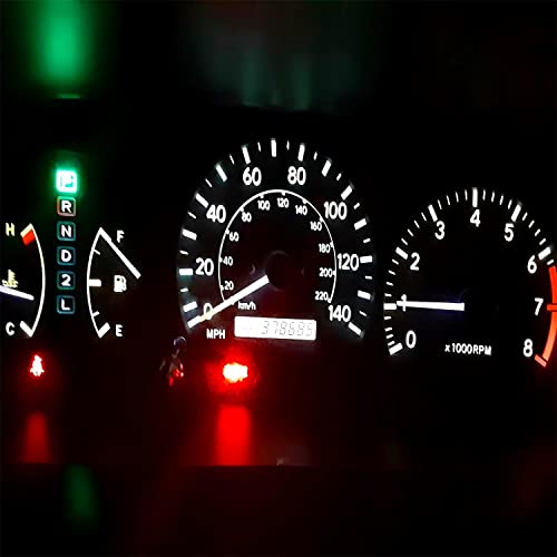 AUXLIGHT White T5 37 74 2721 PC74 PC37 LED Bulb, 3030 Chips Super Bright 12 Volt Replacements, Interior Dome Map Dashboard Indicator Instrument Panel Gauge Cluster Lamp Lights (Pack of 10) - Image 5