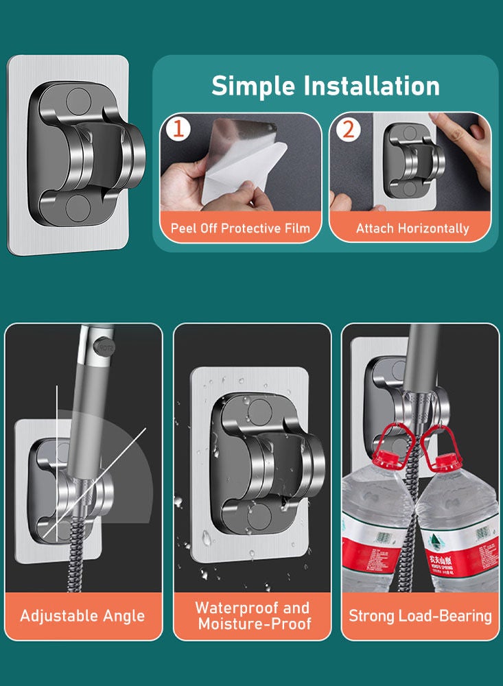 بيرفيي قطعتان من رأس الدش بالضغط العالي، رأس دش تدليك محمول، رأس دش مياه مفلترة، تدفق عالي حتى مع انخفاض الماء - Image 5