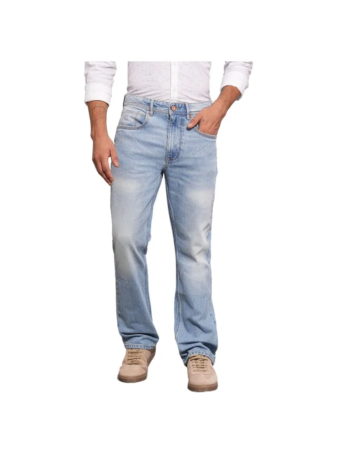 بيينغ هيومان Mens Light Tone Boot Cut Fit Denims