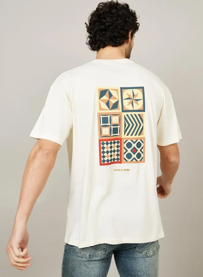 Styli Styli Front and Back Print Oversized T-shirt