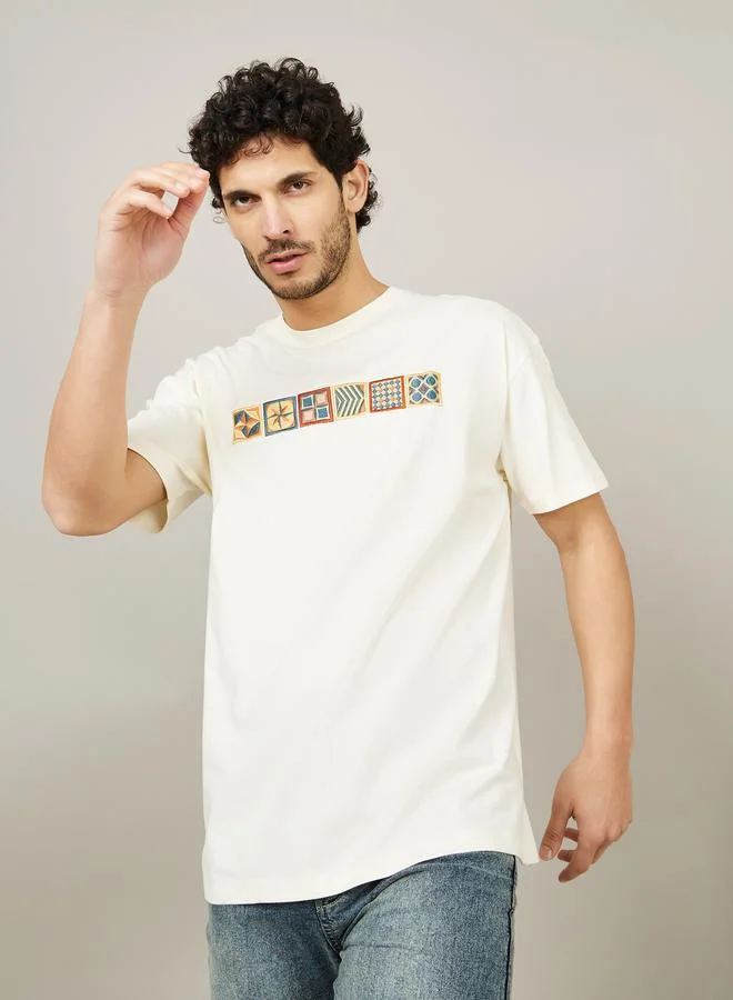 Styli Styli Front and Back Print Oversized T-shirt