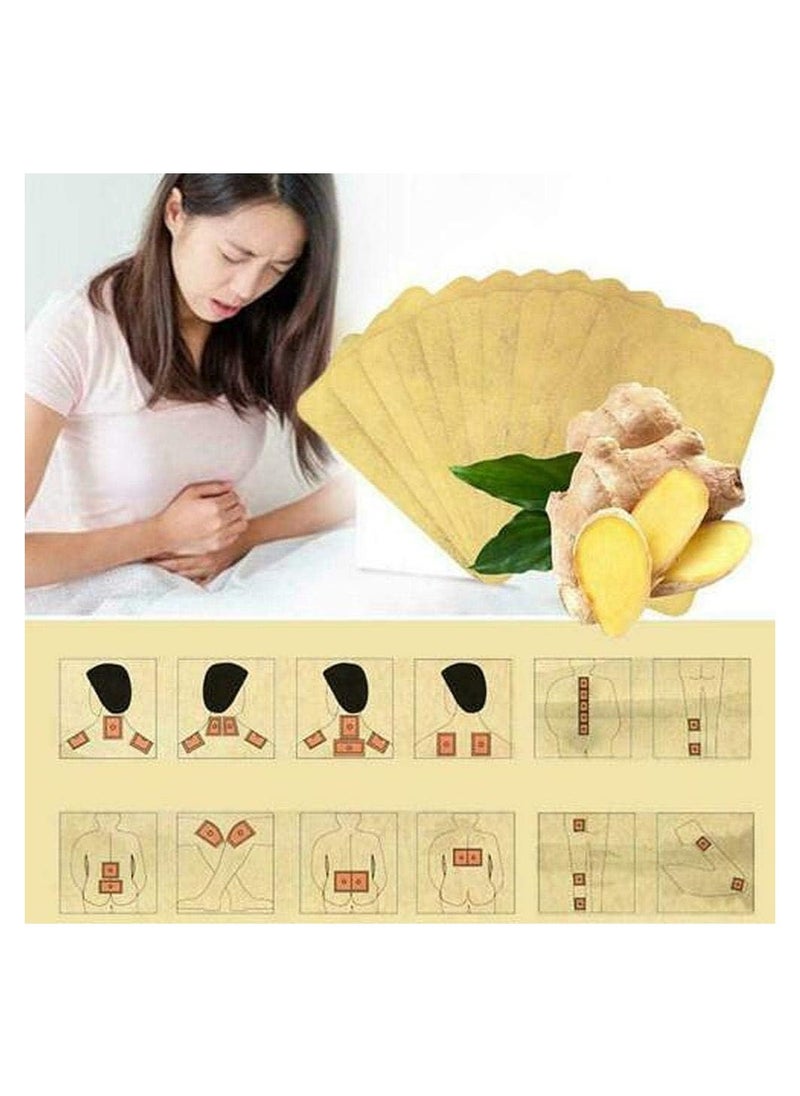 Generic - Lymphatic Detox Healing Ginger Patch, an easy-to-use solution crafted with 100% natural herbal ginger. Designed to address inflammation, swelling, and promote foot health - Image 1
