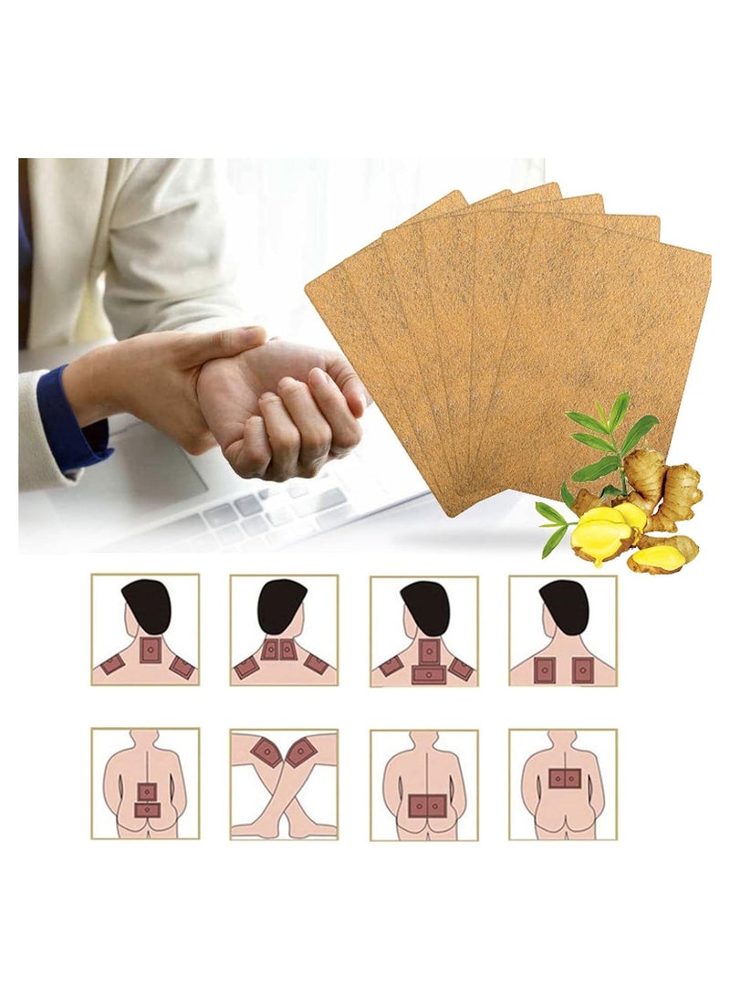 Generic - Lymphatic Detox Healing Ginger Patch, an easy-to-use solution crafted with 100% natural herbal ginger. Designed to address inflammation, swelling, and promote foot health - Image 1