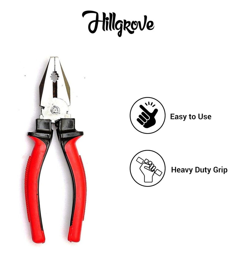 Hillgrove Grip Multipurpose Combination Hand Tool Lineman Plier Length 8 inch - Image 2