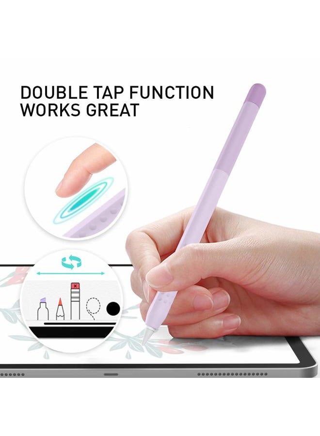 Delidigi for Apple Pencil 2nd Generation Case and Apple Pencil Pro (2024) Cover Gradient Color Silicone Sleeve Accessories Support iPencil Magnetic Charging and Double Tap - Image 4