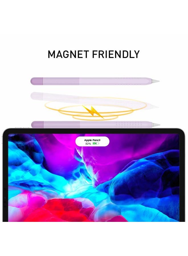 Delidigi for Apple Pencil 2nd Generation Case and Apple Pencil Pro (2024) Cover Gradient Color Silicone Sleeve Accessories Support iPencil Magnetic Charging and Double Tap - Image 2