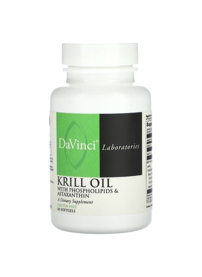 DaVinci Laboratories DaVinci Laboratories, Krill Oil, 60 Softgels  - Image 1