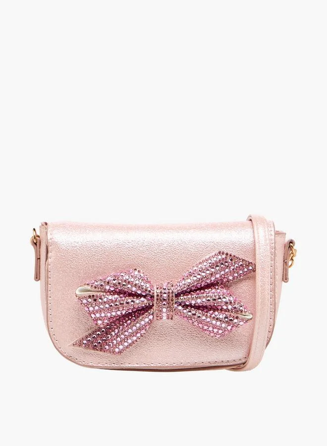 فلورا بيلا من شو إكسبرس حقيبة فلورا بيلا كروس بودي مزينة بفيونكة مع حزام سلسلة مجموعة رمضان