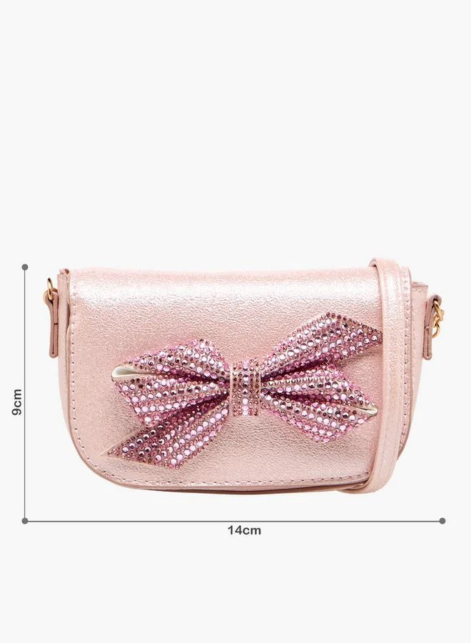 فلورا بيلا من شو إكسبرس حقيبة فلورا بيلا كروس بودي مزينة بفيونكة مع حزام سلسلة مجموعة رمضان