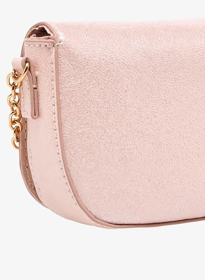 Flora Bella By Shoexpress PINK Embellished Bow Crossbody Bag with Chain Strap for Women | Best Price UAE