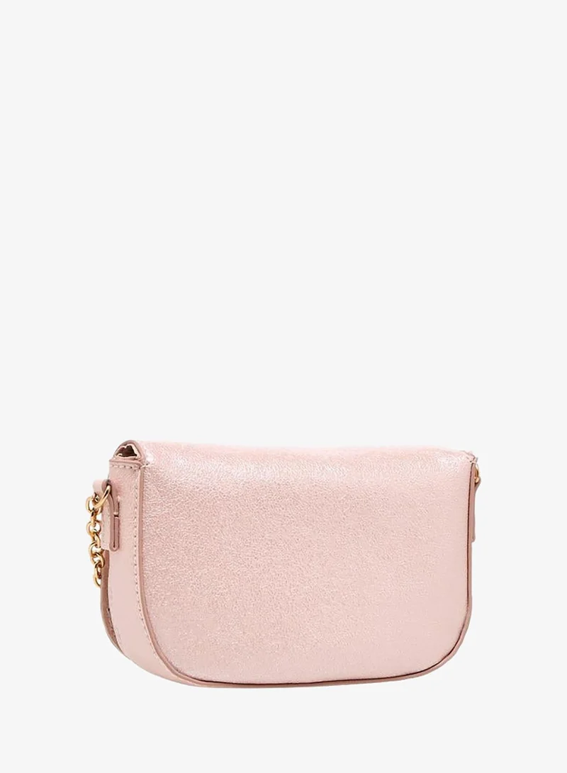 Flora Bella By Shoexpress PINK Embellished Bow Crossbody Bag with Chain Strap for Women | Best Price UAE
