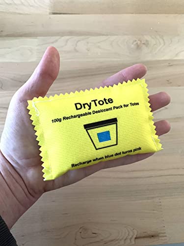 DryTote 100g Rechargeable Desiccant Pack of 5 - Moisture Absorbing Bag - Silica Gel Desiccant Dehumidifier for Storage Bins and Totes - Image 3